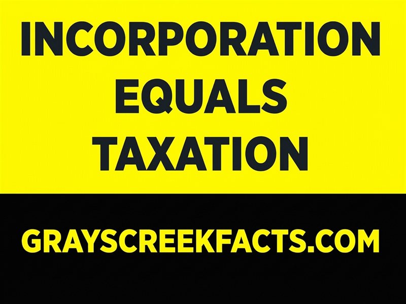 Sign back: Incorporation Equals Taxation. grayscreekfacts.com